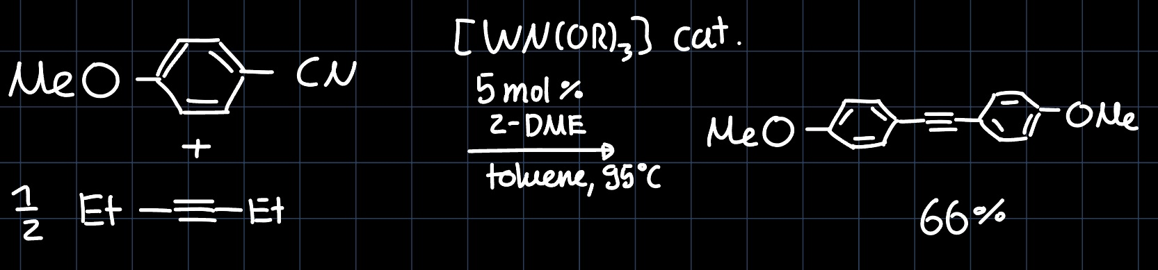 alkyne metathesis rxn
