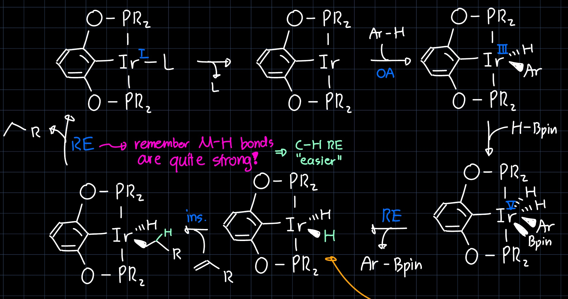 iridium pincer cycle